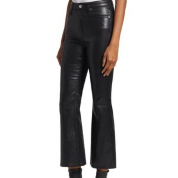 rag & bone Casey Coated High Rise Ankle Flare Jeans, NWOT - Picture 3 of 13